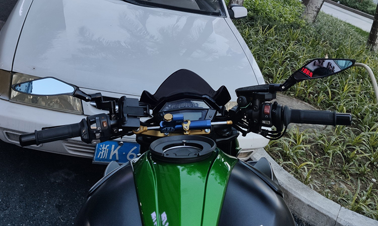川崎z900倒车镜适用个性z1000z800z650z400通用改装后视镜反光镜羊角