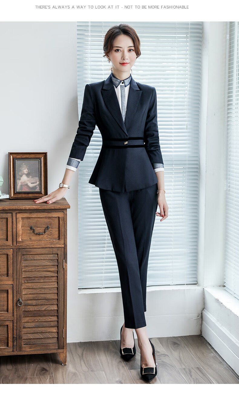 女套装职业装女生小西服气质大学生面试韩版女神范工装工作服西装西裤