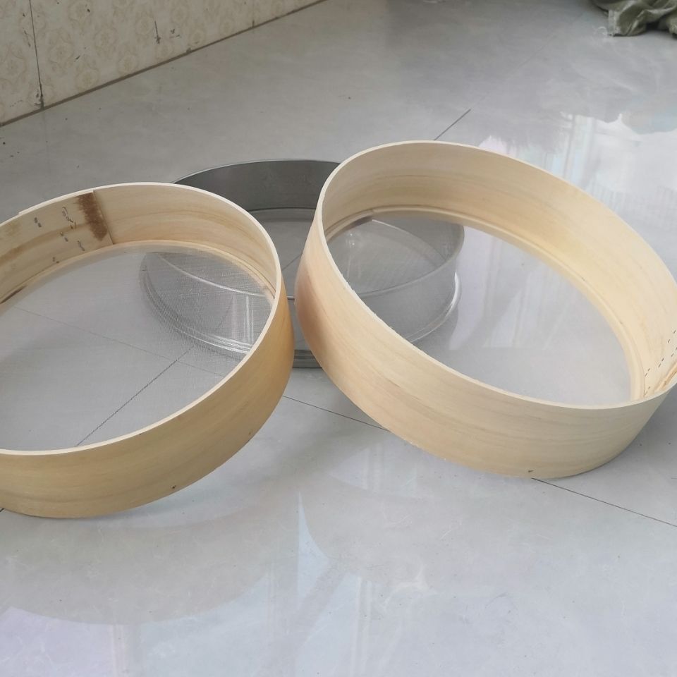 面粉筛 手持筛子面粉筛面筛子木筛子圆箩面筛子柳木手工筛网烘焙工具