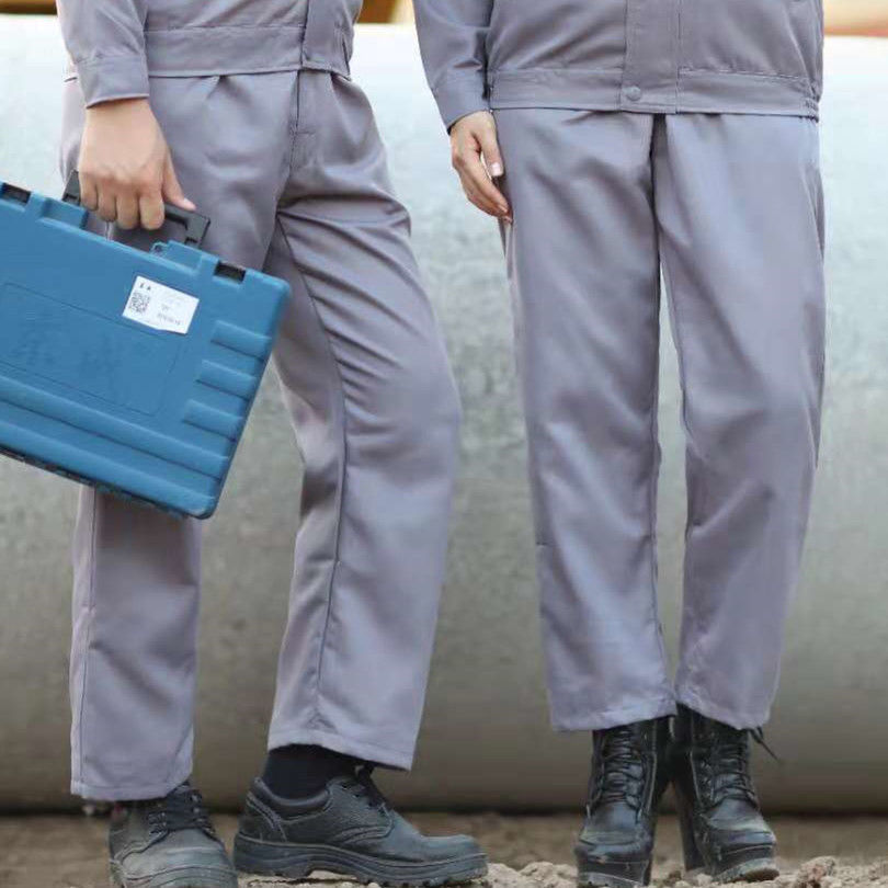 工作服裤子男宽松耐磨保洁劳保裤工厂车间汽修工装裤工地工程裤藏蓝色