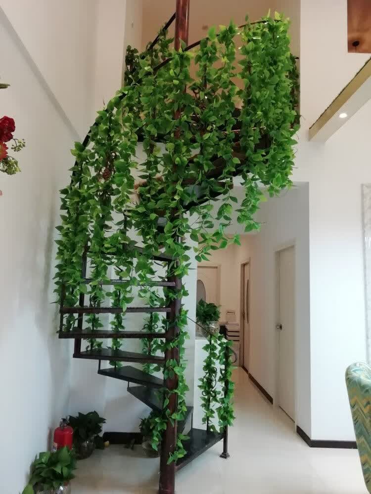 仿真藤条绿萝叶装饰室内假树叶绿藤蔓植物壁挂遮挡绿叶子假花塑料135