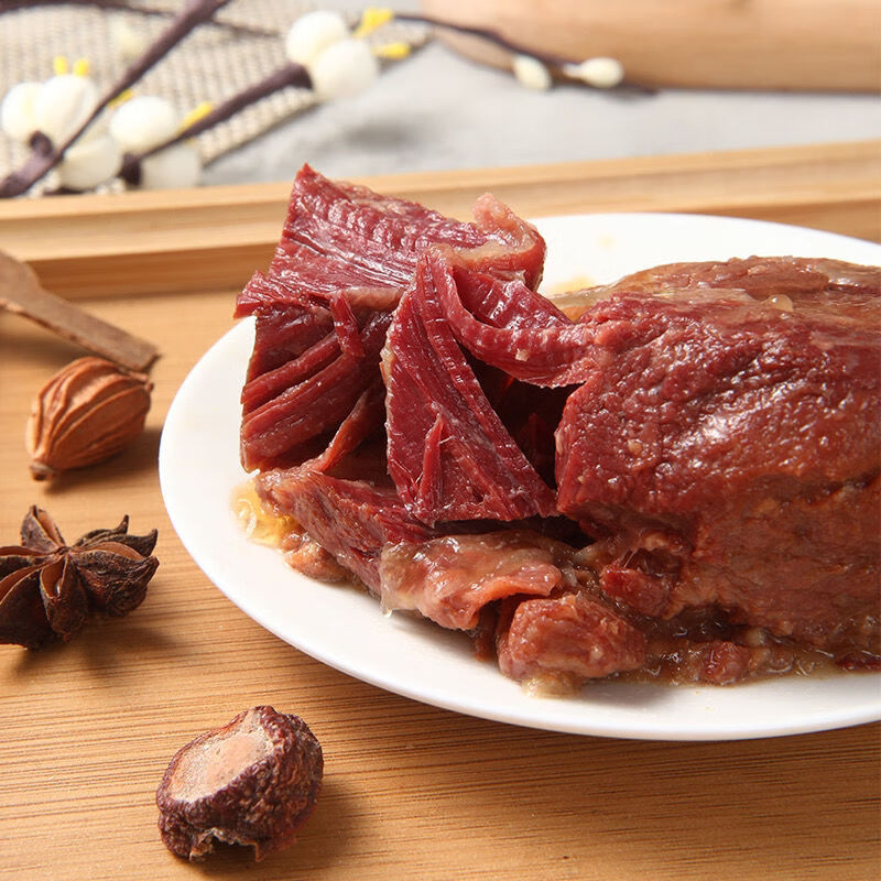 阿胶驴肉200g袋山东东阿特产阿胶驴肉下酒菜美味好吃卤煮熟食网红食品