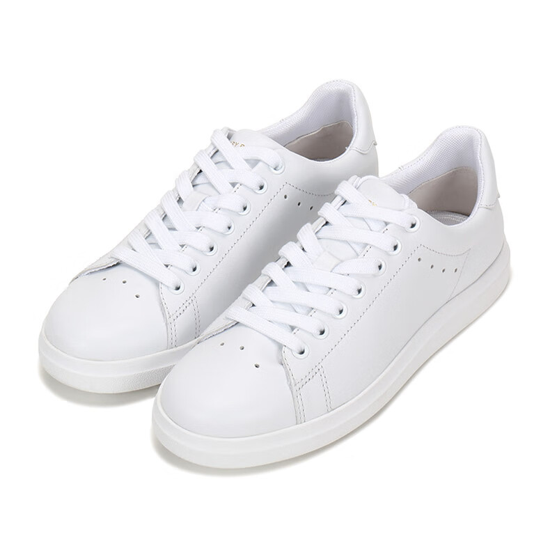 tory burch托里伯奇女鞋女士白色牛皮休闲运动鞋低帮板鞋小白鞋 73057