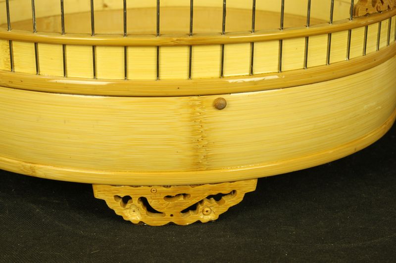 不锈钢加密笼条百灵鸟笼凤头百灵云燕云雀沙百灵竹制鸟笼全套配置