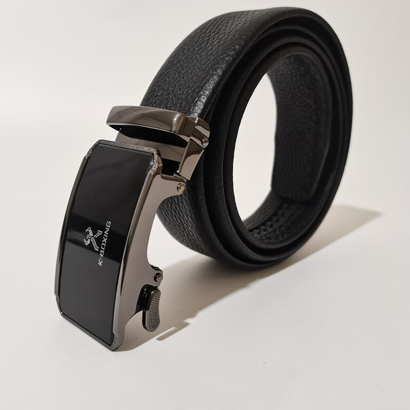 劲霸皮带男 劲霸皮带男士真皮自动扣商务休闲腰带男头层牛皮时尚青年