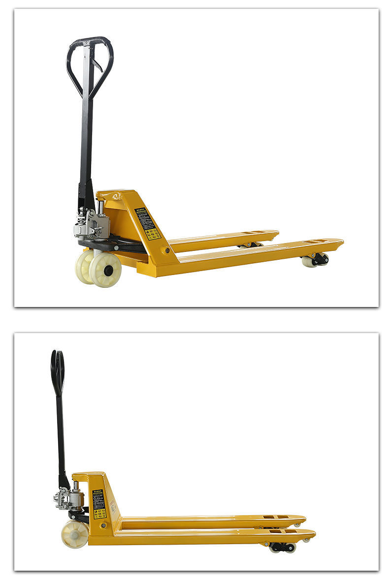 235吨手动叉车液压搬运车手拉地牛托盘车装卸车油压升降拖车2t550整体