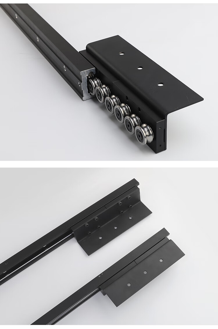 温妤厨房橱柜推拉餐桌滑轨开放式抽拉伸缩餐吧台中岛台五金配件导轨道