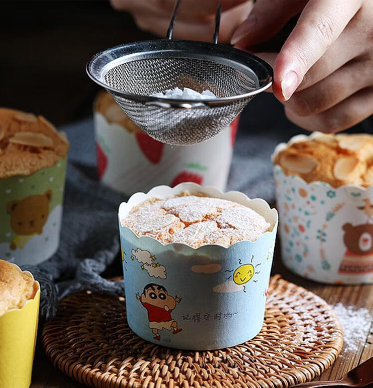 纸杯蛋糕杯子耐高温可蒸烤马芬杯家用小号中号一次性纸杯蛋糕模具小号