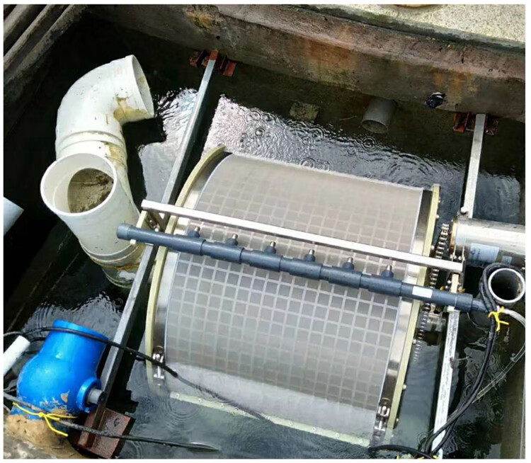 自动微滤机水产养殖小型鱼池转鼓过滤机工厂化室内鱼虾循环水过滤 滤