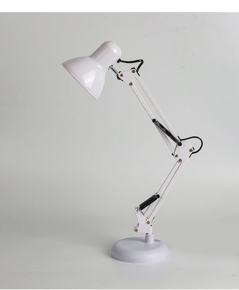 美式皮克斯金属办公大学生看书学习护眼工作经典铁艺台灯纬达斯 黑