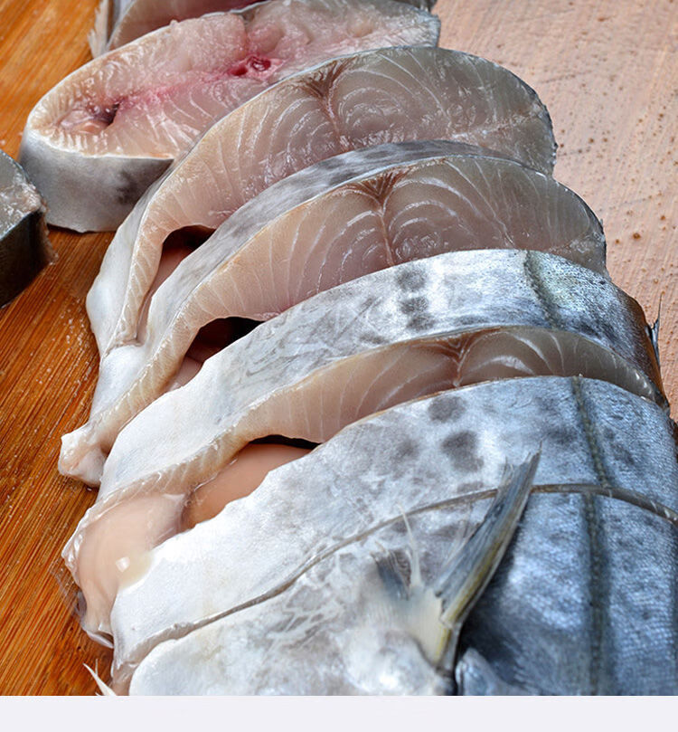 深海大鲅鱼马鲛鱼片新鲜野生海鲜鲜活海鱼鲅鱼馅冷冻水产整箱批发 去