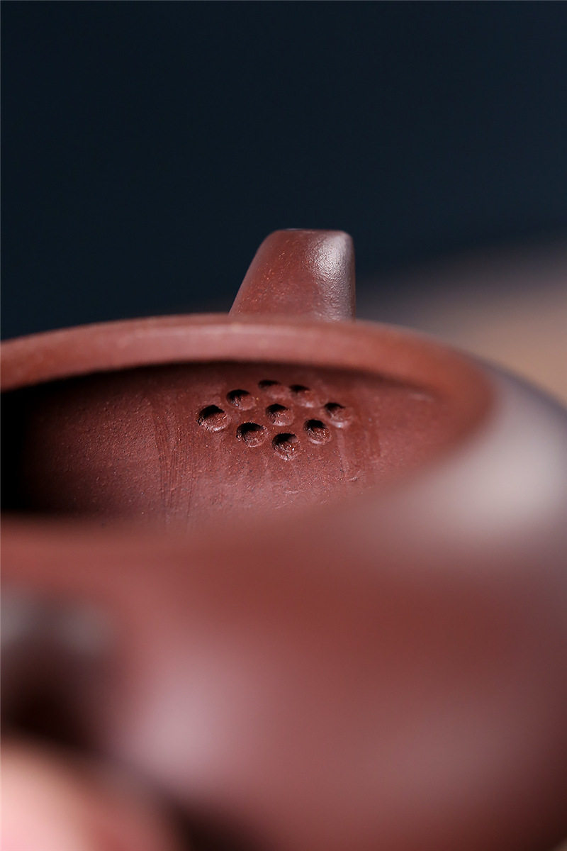 精品家藏紫泥茶壶宜兴名家全手工紫砂壶定制款飞鸿泡茶壶紫泥