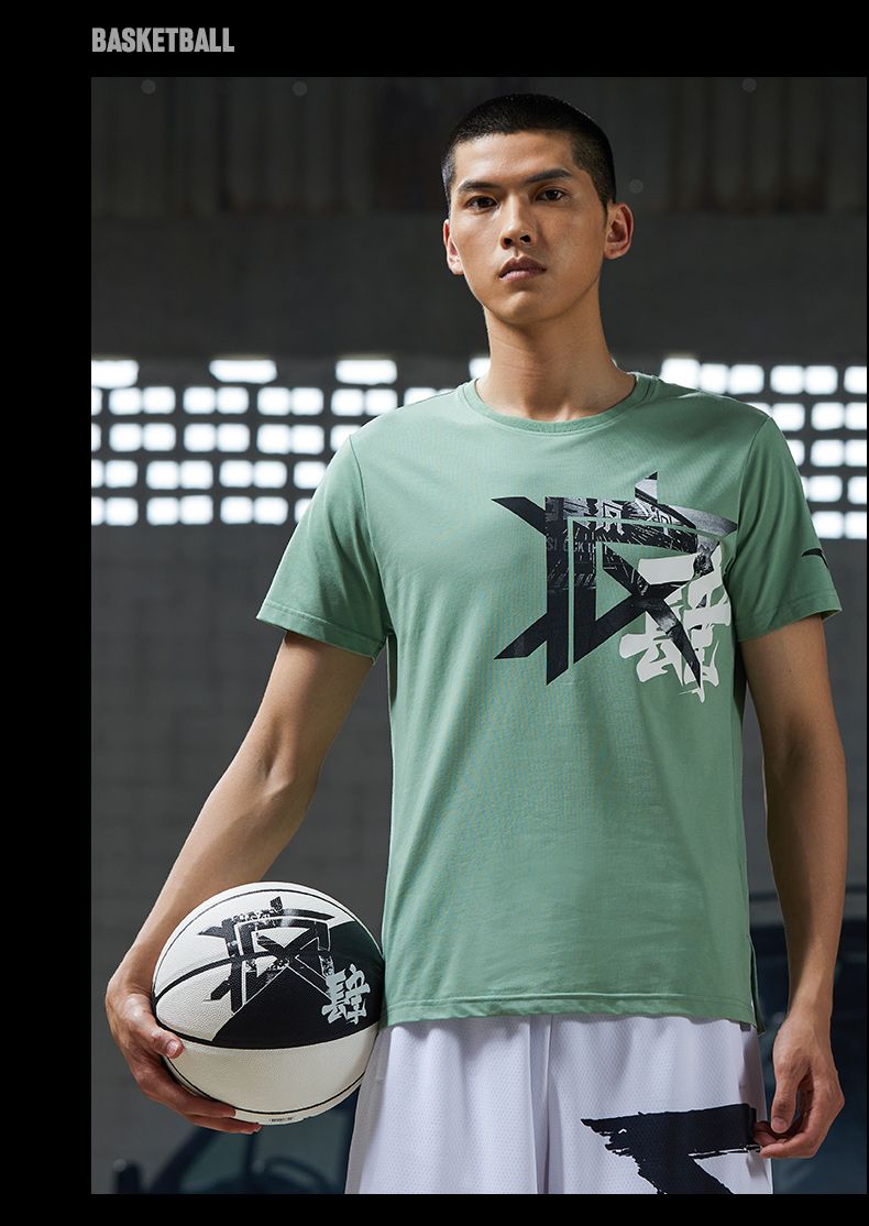 安踏短袖t恤男上衣2020新款棉舒适吸湿排汗要疯男士针织衫钩152031129