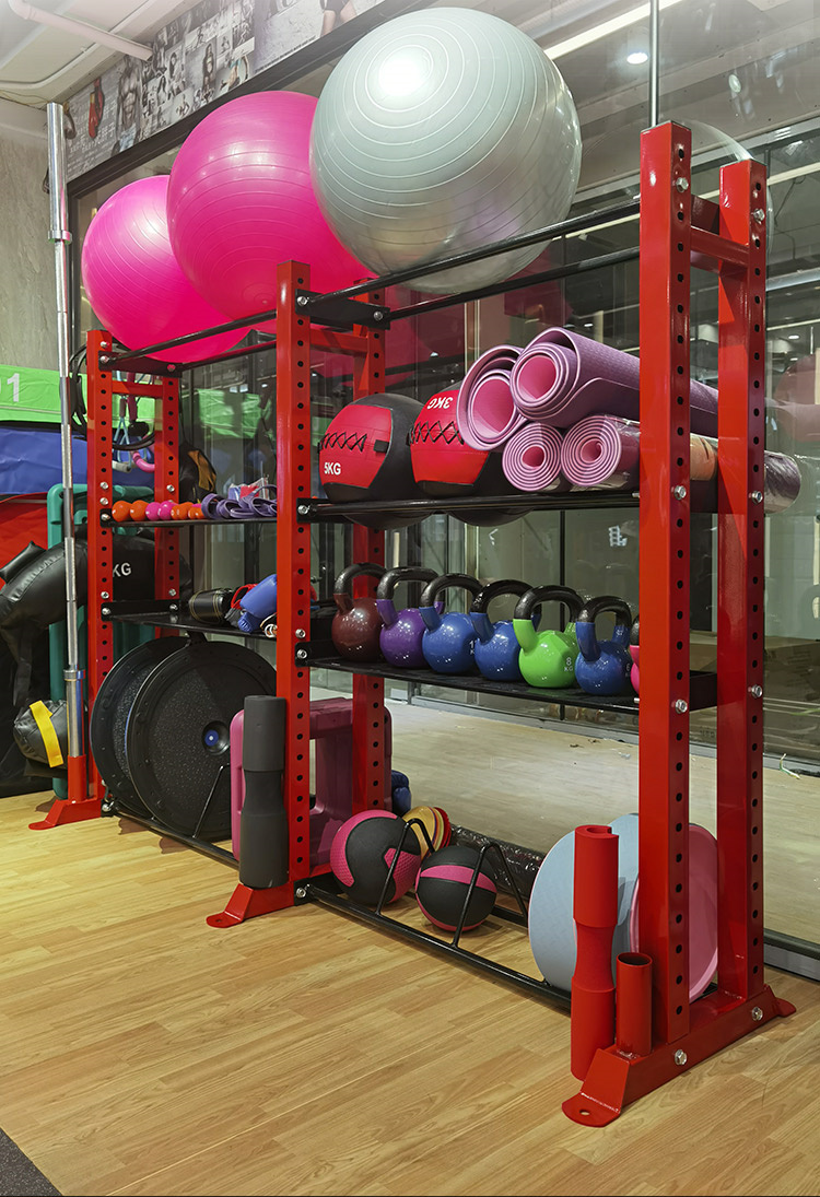 健身房置物架瑜伽用品储物架私教小工具收纳架子器材体育运动器械