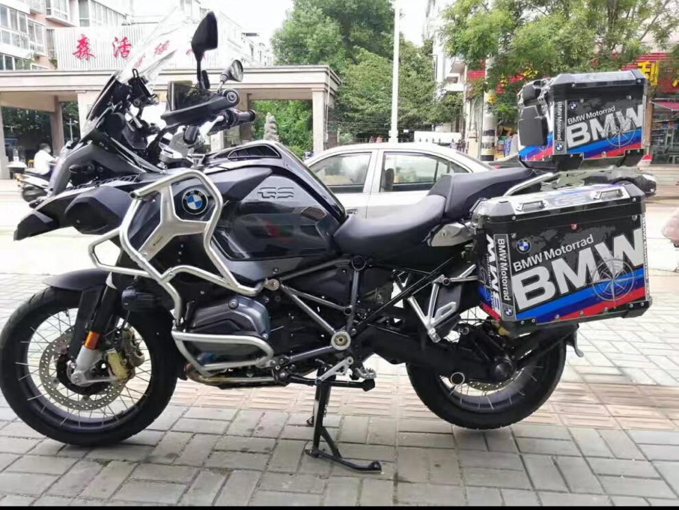 适用宝马f750gs原厂贴纸 萝卜箱贴纸 三黑版 f850gs r1250adv改装
