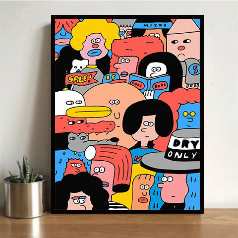 数字油画定制创意diy数字油画动漫卡通画画填充填色儿童手绘手工减压