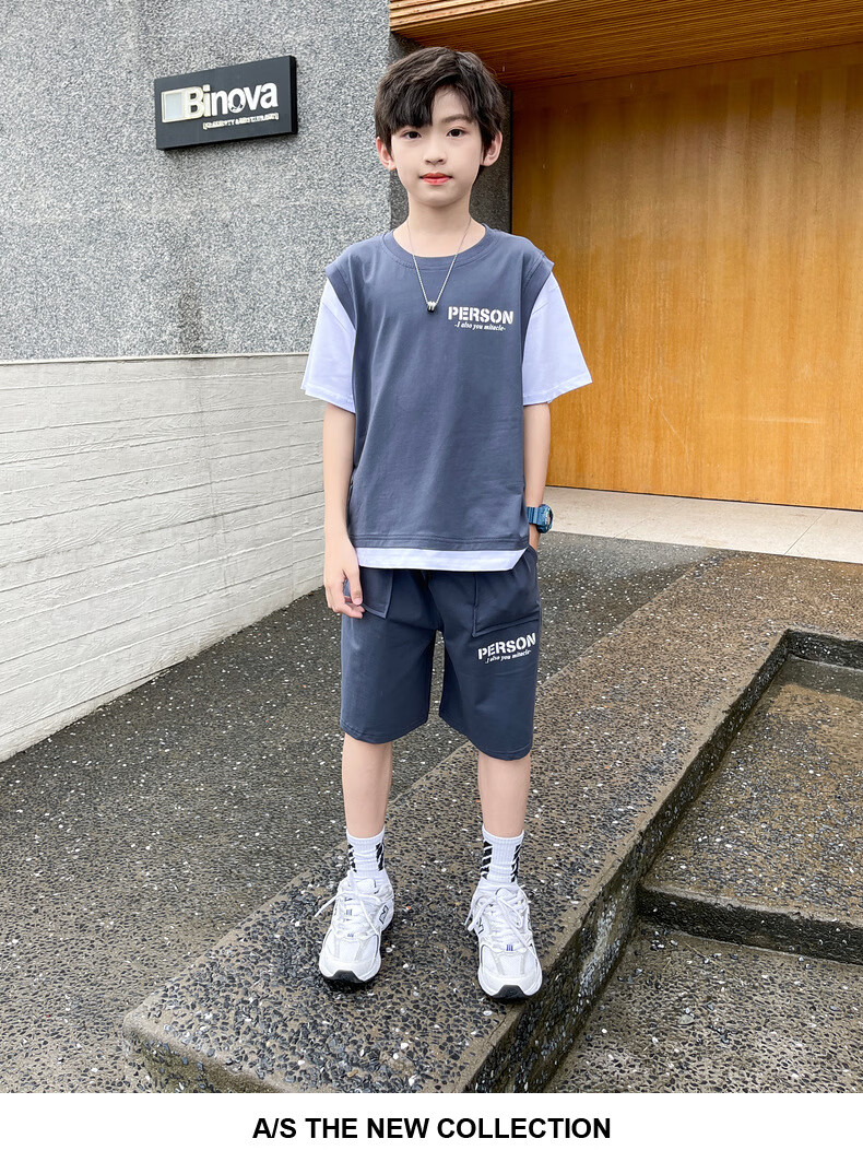 迪士尼官方特价捡漏儿童夏装男童套装2022新款中大童男孩夏季运动洋气