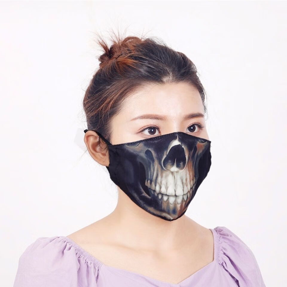 新品恶搞口罩万圣节搞怪口罩骷髅头表情小丑动创意男女学生个性口罩