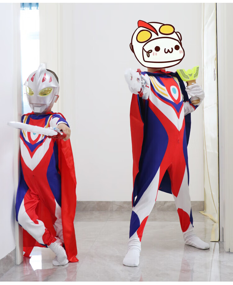 迪迦奥特曼儿童服装cosplay银河战衣男童赛罗套装欧布泽塔连体衣 泽塔
