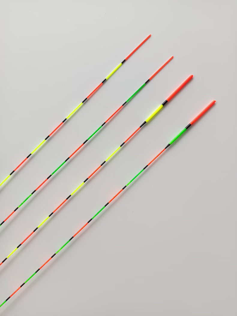 黄金眼手工芦苇浮漂高灵敏红绿尾鱼漂套装醒目加粗尾抗风鲫鱼鲤鱼标