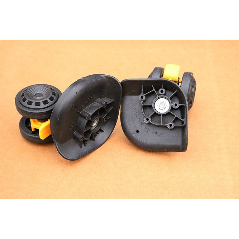 行李箱万向轮配件维修皮箱轮子箱包配件密码箱轱辘脚轮拉杆箱轮子黑