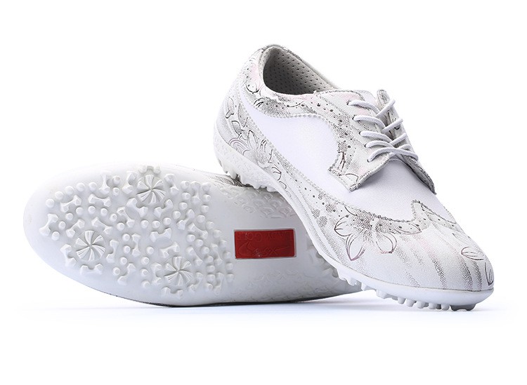 高尔夫球鞋女防水透气休闲鞋耐磨防滑超轻运动鞋 413001优雅白 35