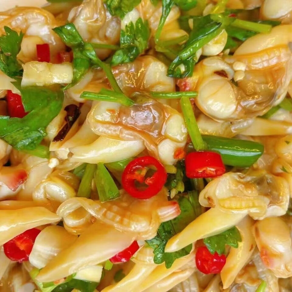 铭心丹东黄蚬子肉新鲜冷冻大黄蚬子蛤蜊花甲肉熟冻海鲜凉拌麻辣食材