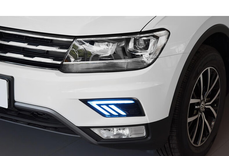 新途观l日行灯17181920款途观l雾灯改装led流光日间行车灯途观l行车