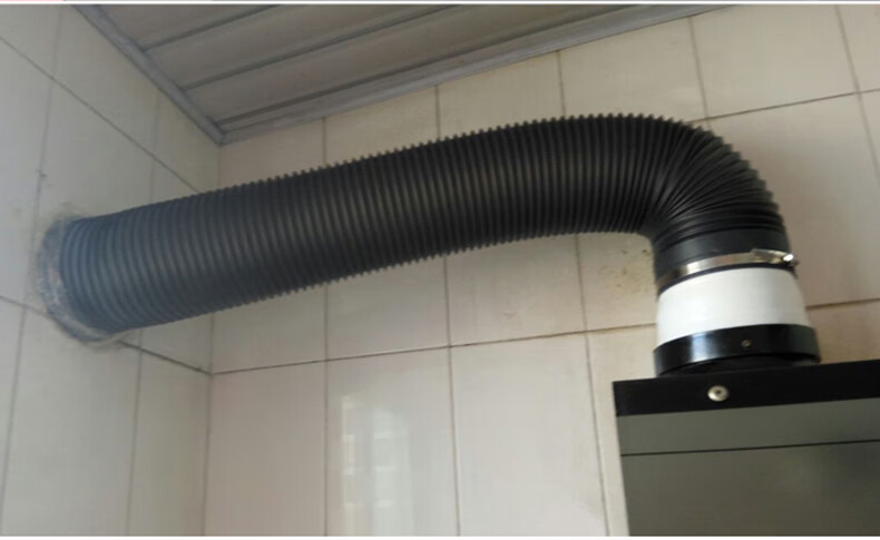 厨房抽油烟机排烟管50500型号pvc加厚塑料管子吸烟通风管道定制默认