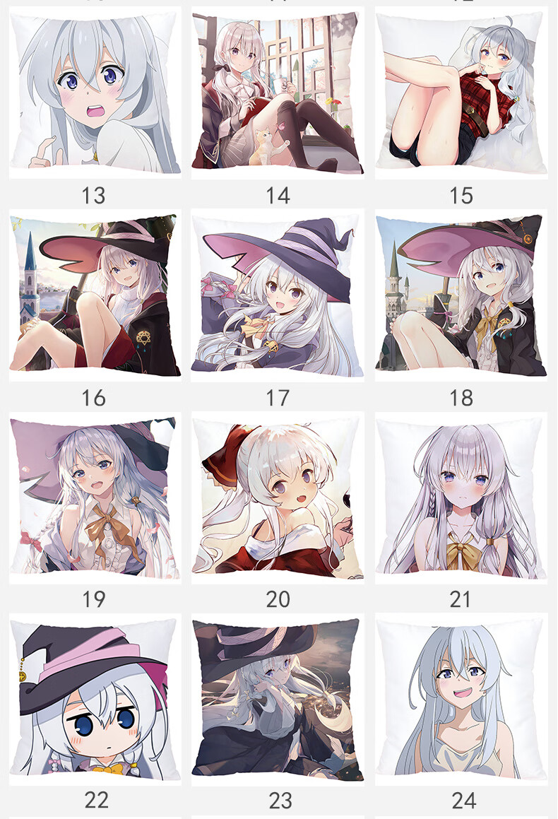 伊蕾娜魔女之旅周边抱枕来图定制二次元动漫玩偶等身长枕枕头靠垫 09