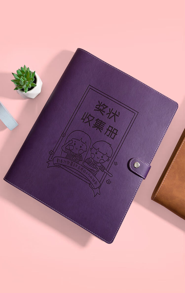 柯昂奖状收集册a3大号小学生儿童画册收集多功能活页a4荣誉证书收集册