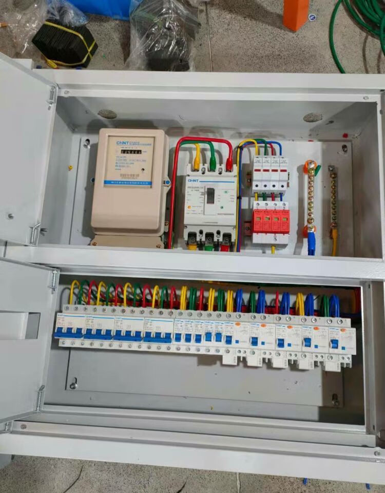 总电路设备箱光伏车间开关柜自动低压配电箱成套控制转换深灰色