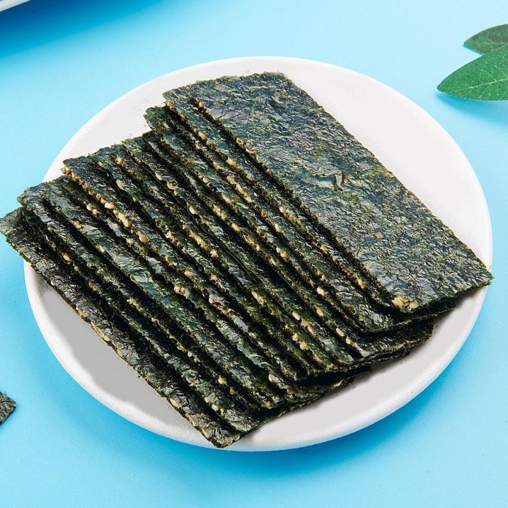 老海公夹心海苔脆芝麻酥海苔夹心脆海苔片老公海儿童孕妇零芝麻夹心