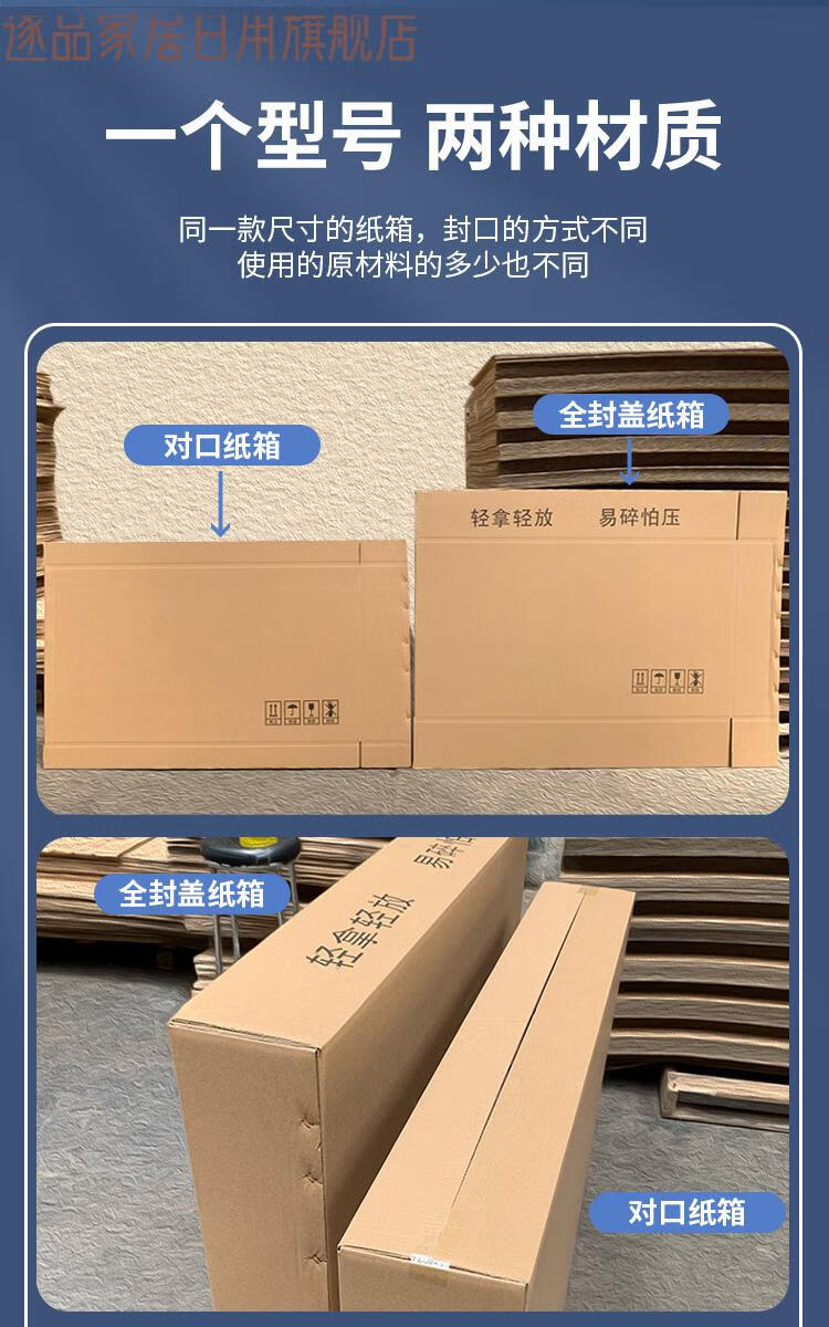 逐品 自行车山地车公路车纸箱打包箱毕业包装物流快递全新画框显示器