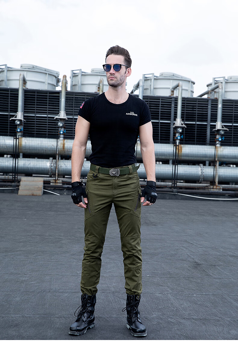 教官裤春秋执政官户外x9战术长裤男士百搭帅气修身作训裤个性工装裤