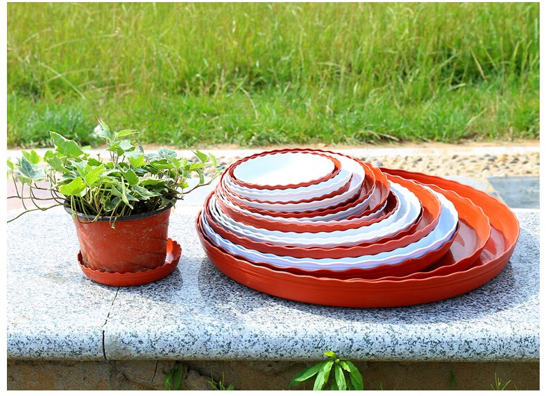 花盆托盘加厚大圆形花盆托盘花盆底座花盆垫花盆底盘接水盘塑料托盘