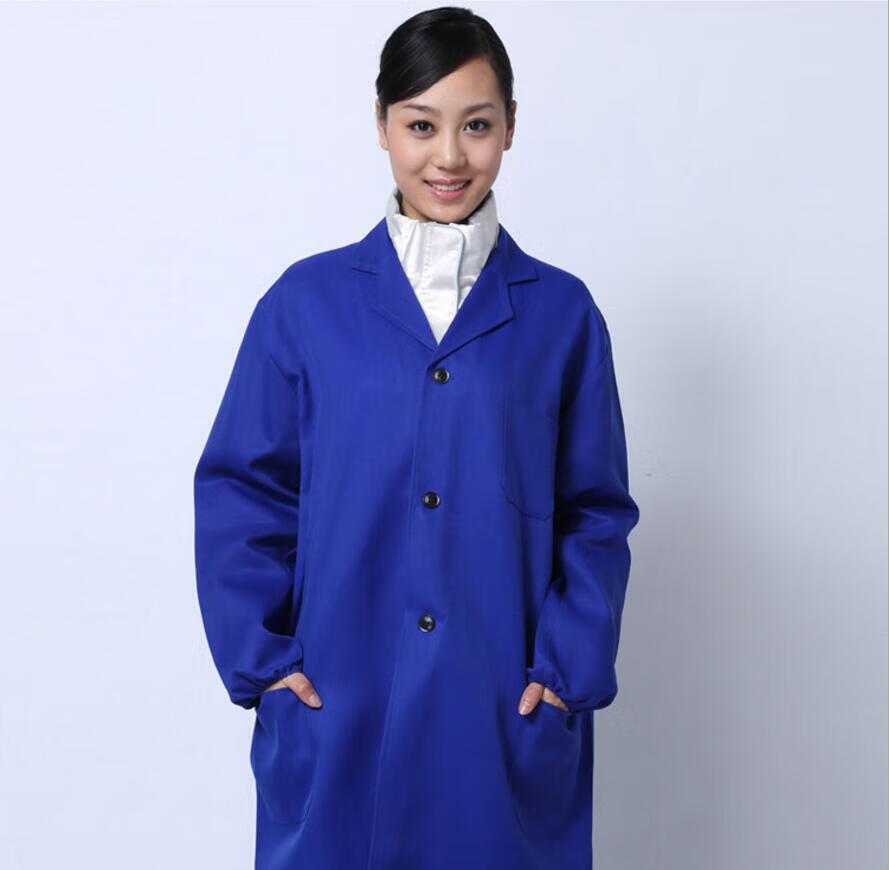 蓝大褂工作服加厚涤棉劳保服商业活动宣传服搬运工大褂定制 藏蓝色 xl