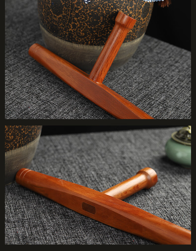 恋拓(liantuo) 青冈木武术双拐 浮萍拐t型拐子丁字棍 东方棍 送背袋