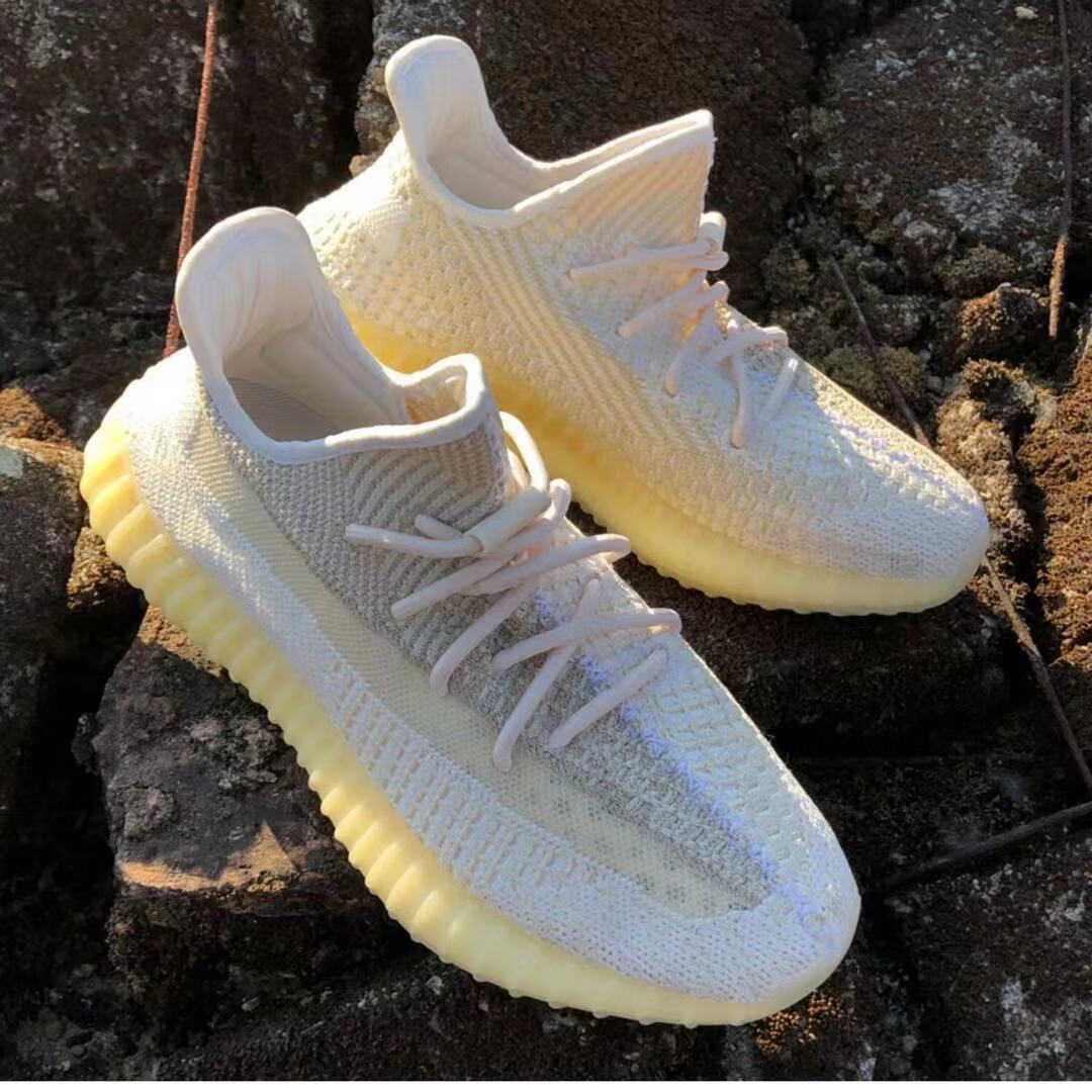 新款氧化天使椰子鞋350满天星男跑步休闲透气真爆网红运动鞋 海盐【真