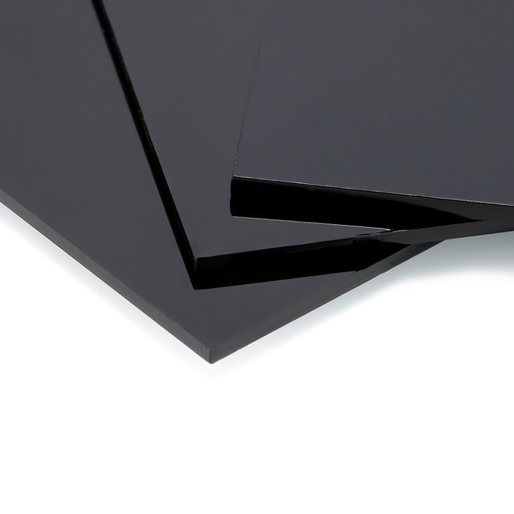定制黑色亚克力板定制黑色磨砂光面有机玻璃板黑茶色亚克力板透明