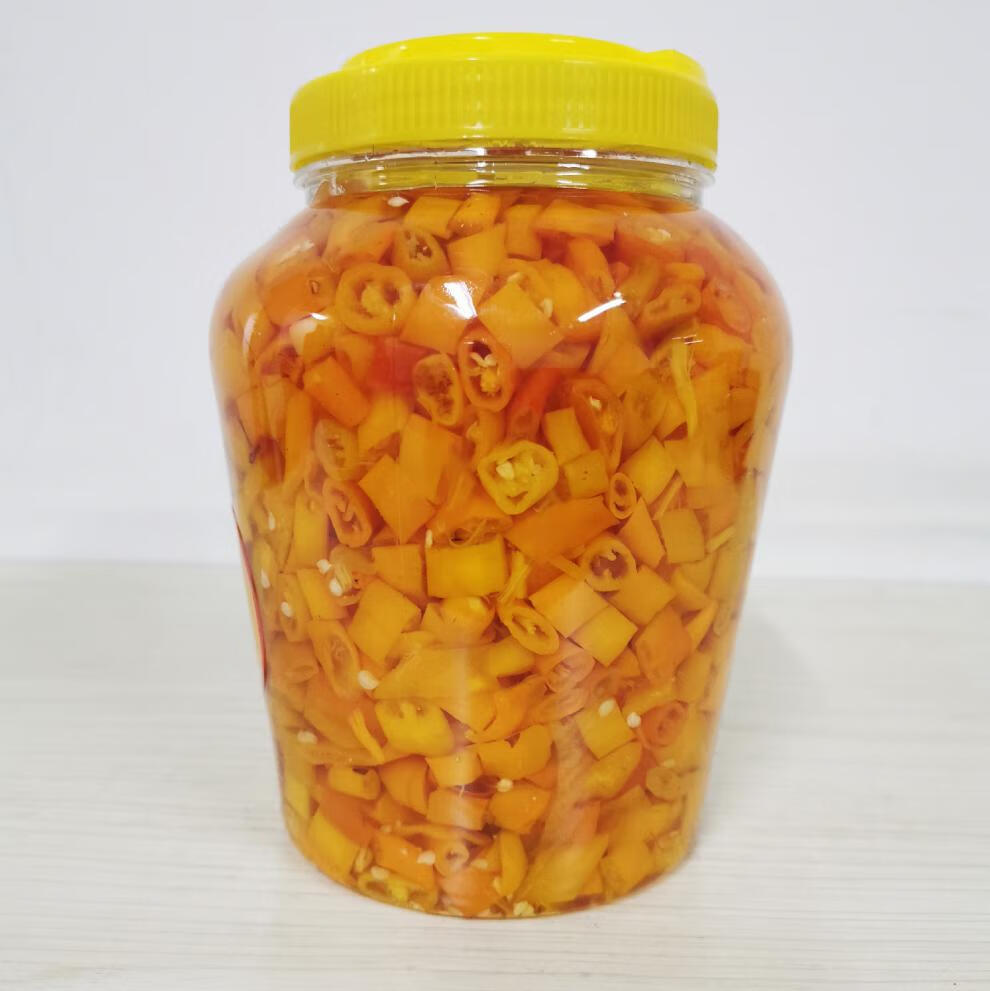 湖南黄贡椒黄剁椒1800克湖湘妹子 双色鱼头 炒菜三樟衡东