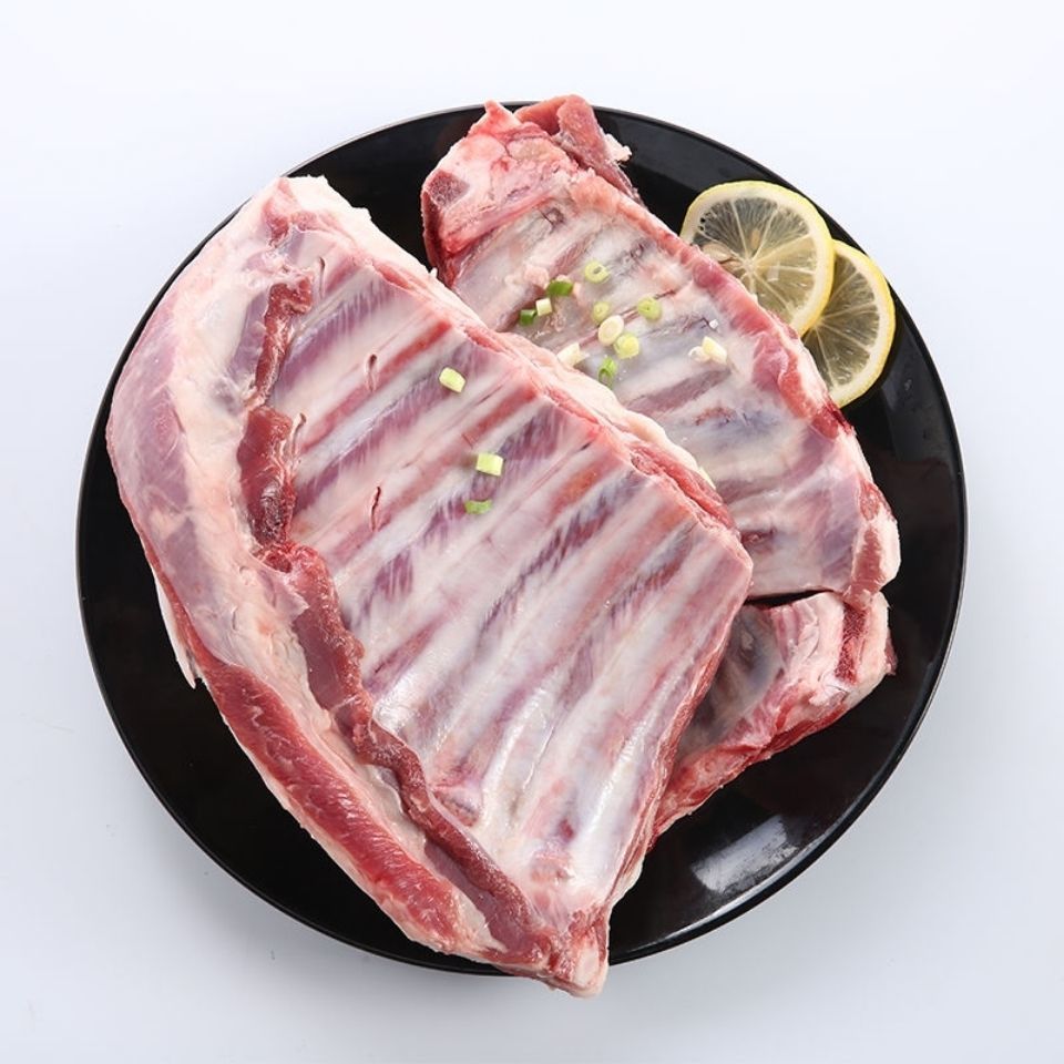 新鲜羊排羊小排羔羊肋排羊胸骨脆骨羔羊新鲜烧烤羊肉生鲜大块羊肋排