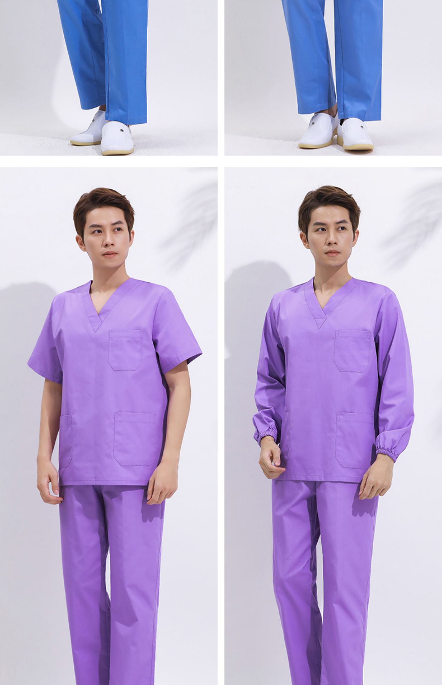 洗手衣男手术室纯棉洗手衣刷手隔离秋季薄款美容院护士医生工作服牙科