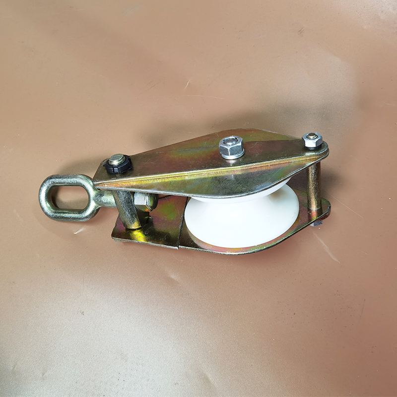 电力传递滑车地缆电缆牵引绳传递滑轮尼龙加宽高速电力滑轮起重轮2吨