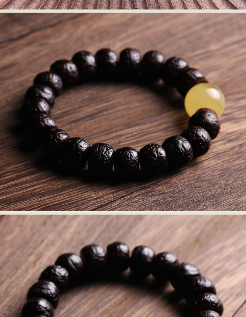 晶宇祥西藏酥油供老凤眼菩提子手串菩提籽佛珠手链藏式配天然蜜蜡文玩