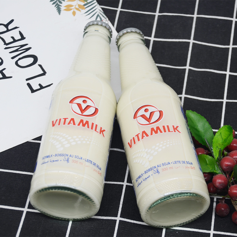 泰国进口vitamilk哇米诺豆奶300ml瓶装香浓维他奶原味早餐饮品