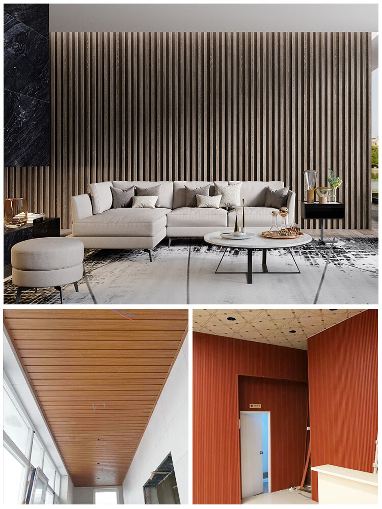 生态木覆膜195大长城板护墙裙天花阳台吊顶绿可木背景广告牌装饰 其他