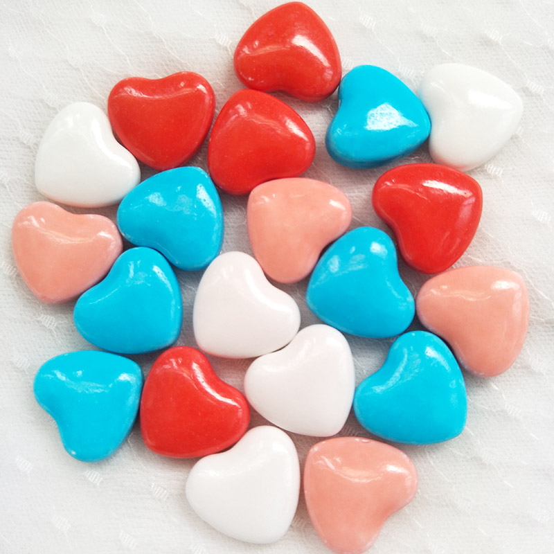 压片糖果500g烘焙装饰用糖婚庆喜糖创意浪漫爱心心形糖果硬糖