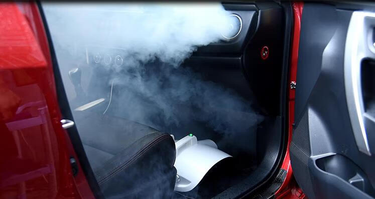 新款护车者汽车纳米雾化消毒液车用除异味空气清新室内杀菌360喷雾机