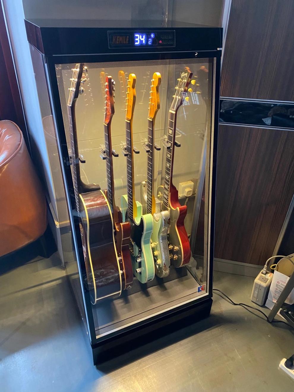 防潮柜智能恒湿加湿除湿电木吉他乐器防潮柜网红同款c02单除湿130l